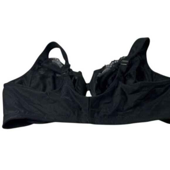 NWOT Glamorise Elegance Plunge Wired Bra 48DD Front Closure D1 928 - Picture 3 of 7